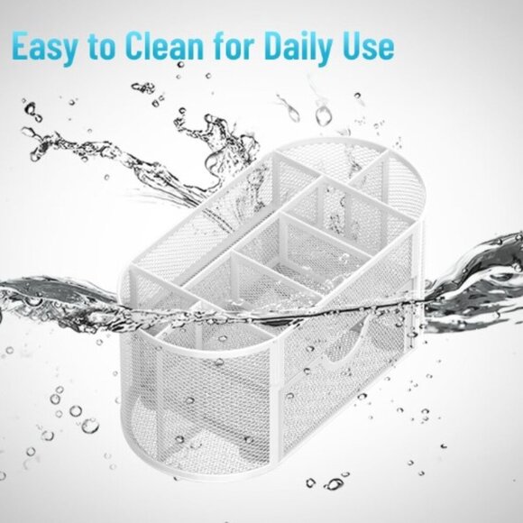 9 GRIDS METAL MESH DESK ORGANIZER OFFICE SUPPLIES - Picture 3 of 12